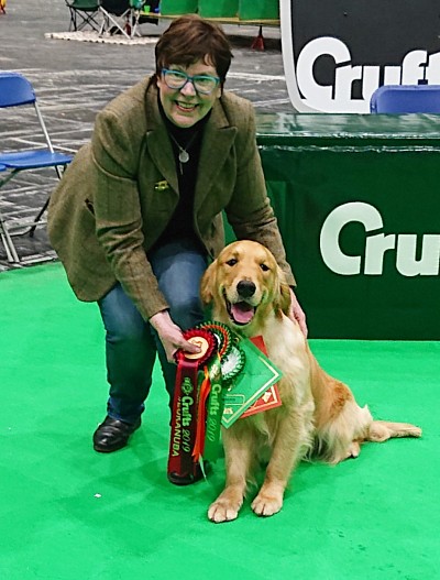 Lena och Gildas Amori Infiniti på Crufts 2019